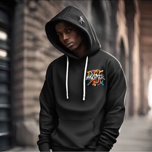 Black, Master Fashion, Retro hoodie